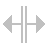 Cursor V Split Silver Icon